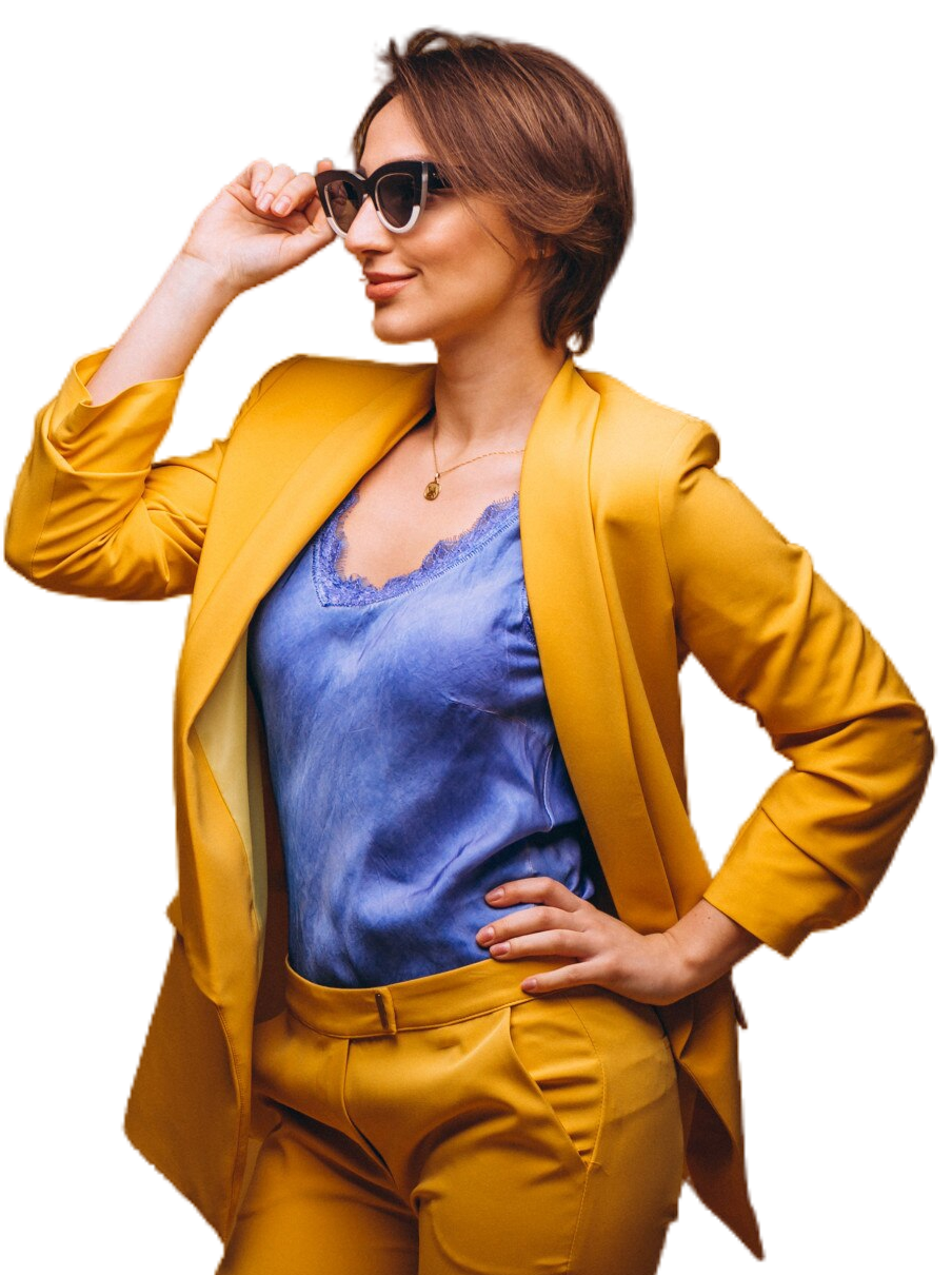 retrato-de-mulher-em-terno-amarelo-isolado